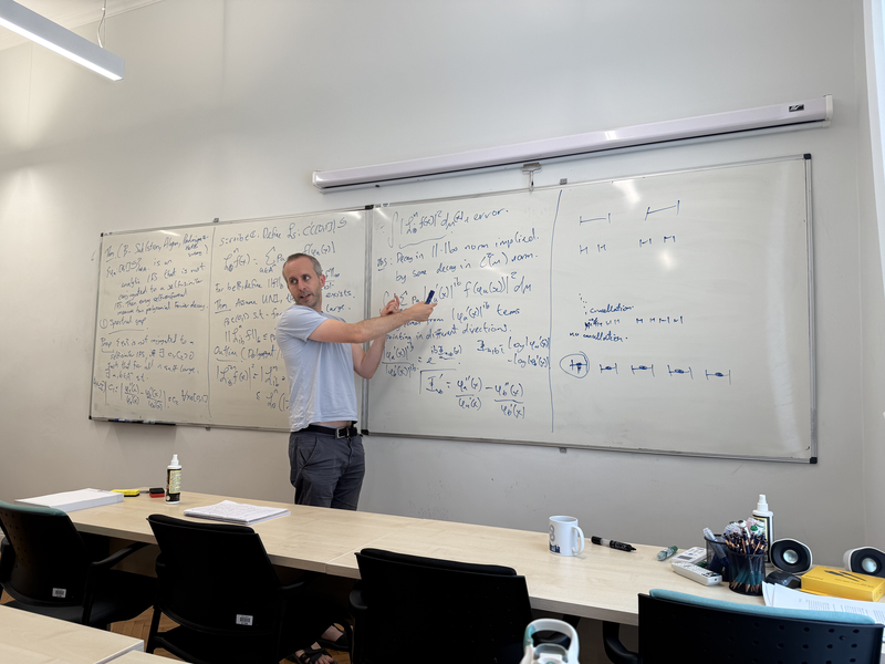 Simon Baker at the Erdős Center workshop