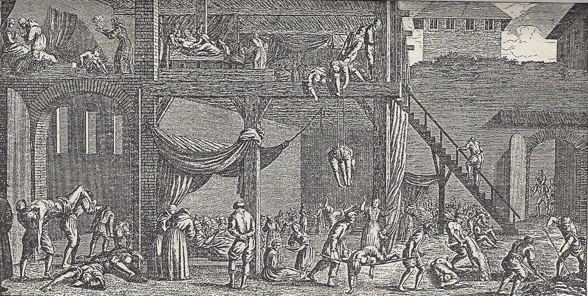 Pesthospital in Wien (1679) — Unknown author